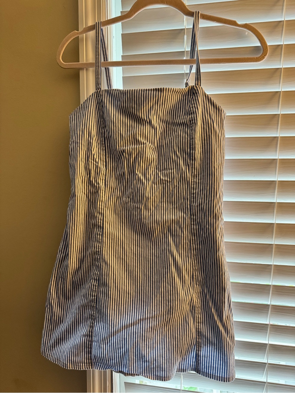 Abercrombie Blue and White Striped Braless Everyday Dress
